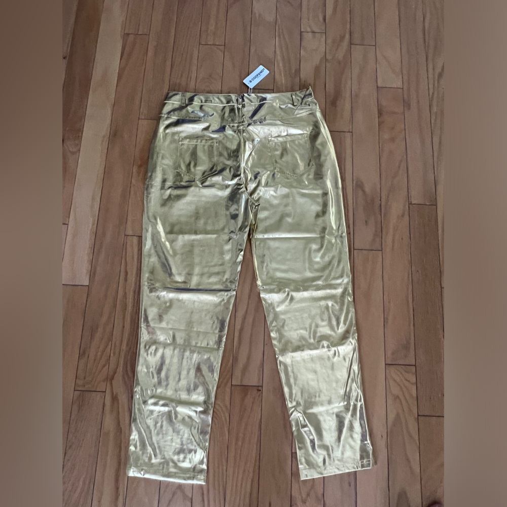 Men’s Gold Metallic Pants Size M